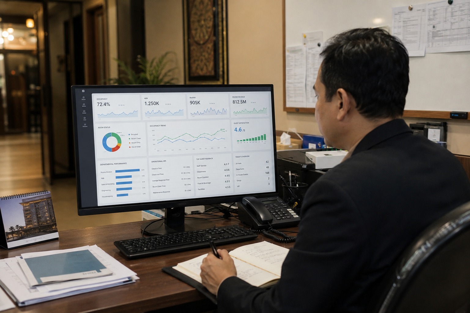 Dashboard Operasional Hotel: Mengubah Data Harian Menjadi Keputusan Manajemen